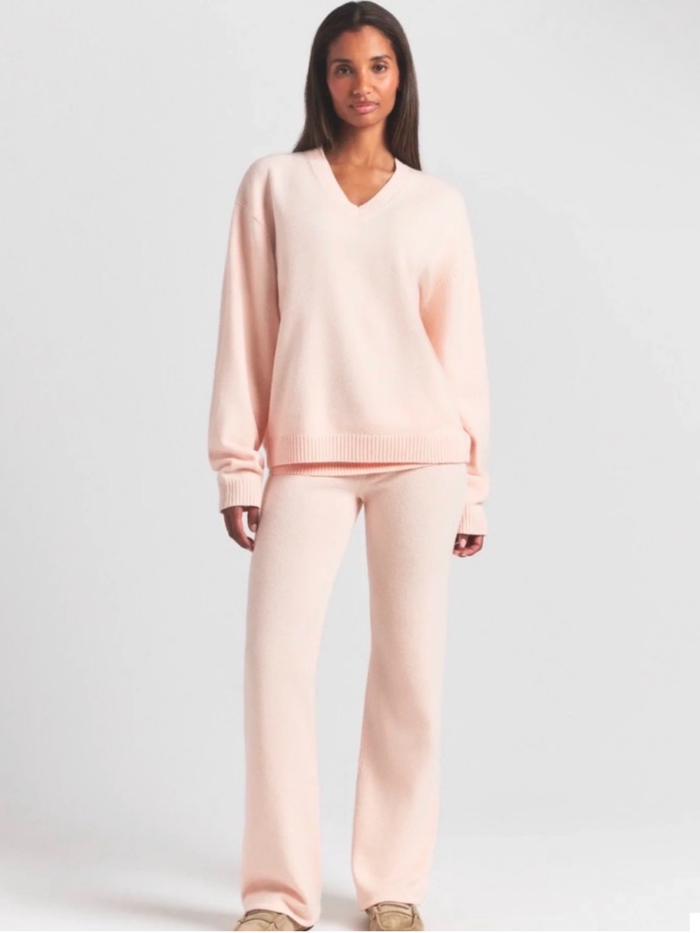 Skims Sweater Knit Pullover V Neck (Primrose)